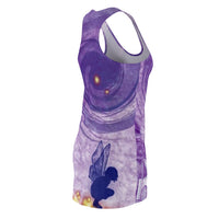 Aetherial Detox Frequency Purple Women's Cut & Sew Racerback Dress - Non Stretchy