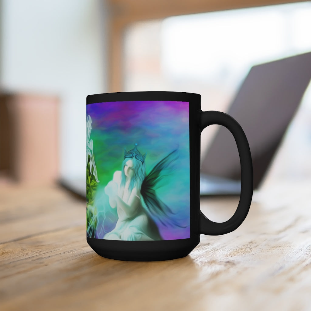 Channel every creation you make Black Mug 15oz