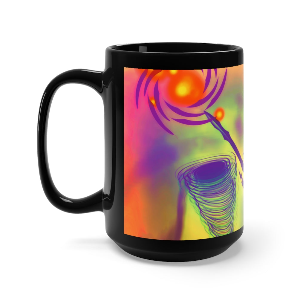 Anti Mind Control Black Mug 15oz