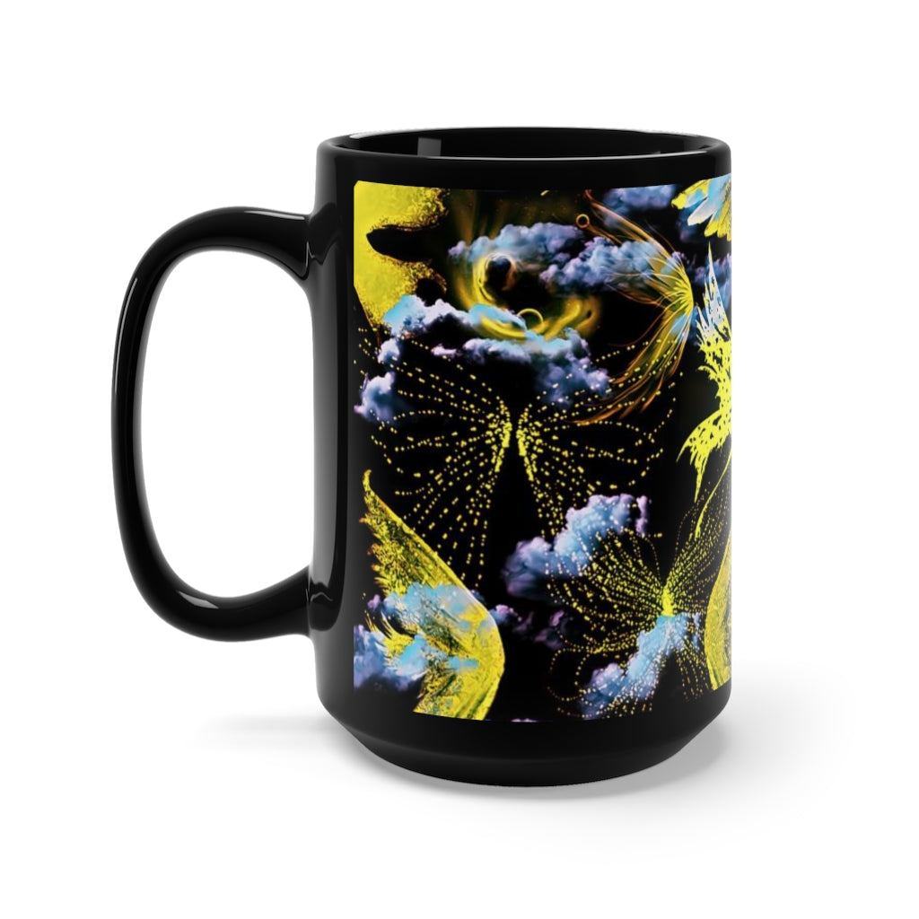 Hall of Angels Black Mug 15oz