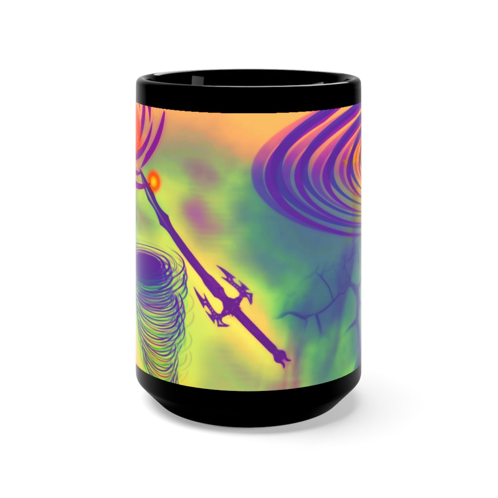 Anti Mind Control Black Mug 15oz