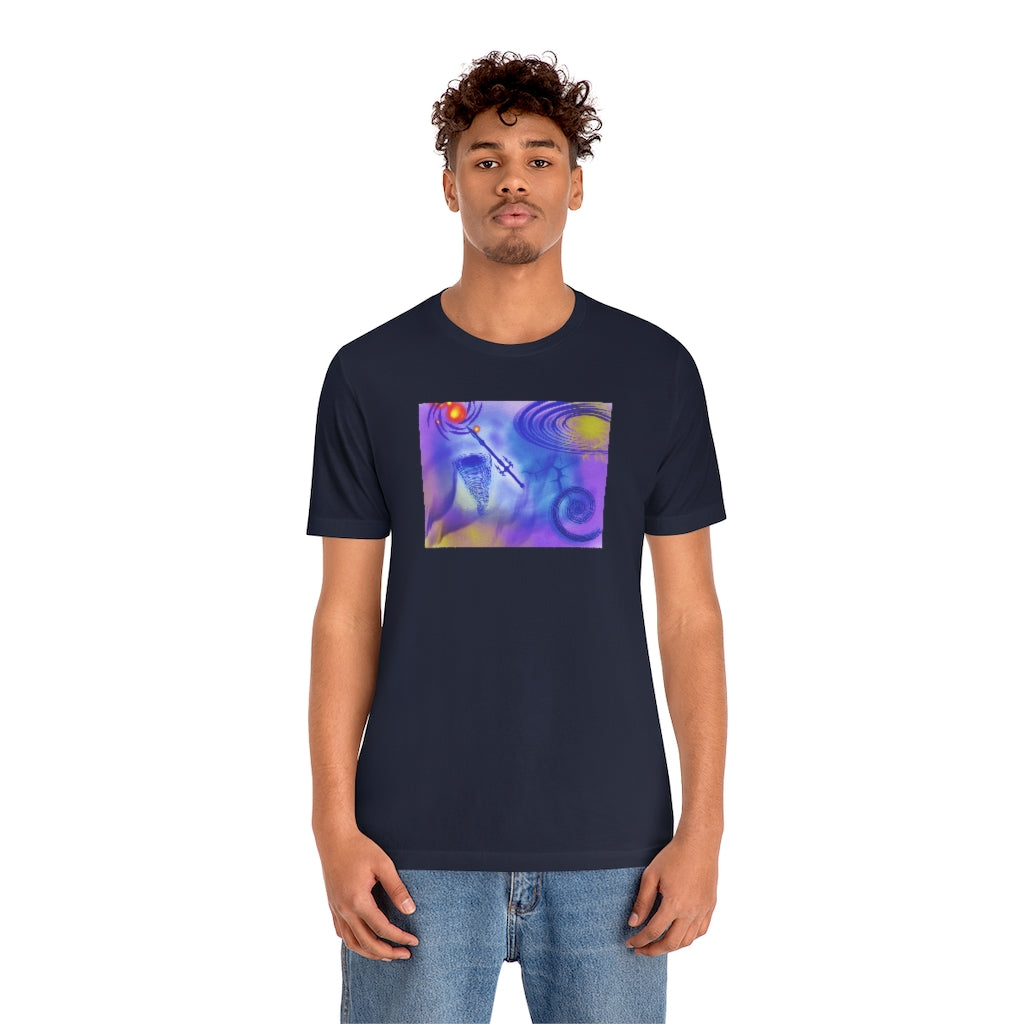 Anti Mind Control Purple Unisex Jersey Short Sleeve Tee