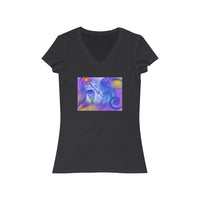 Anti Mind Control Women's Jersey Short Sleeve V-Neck Tee