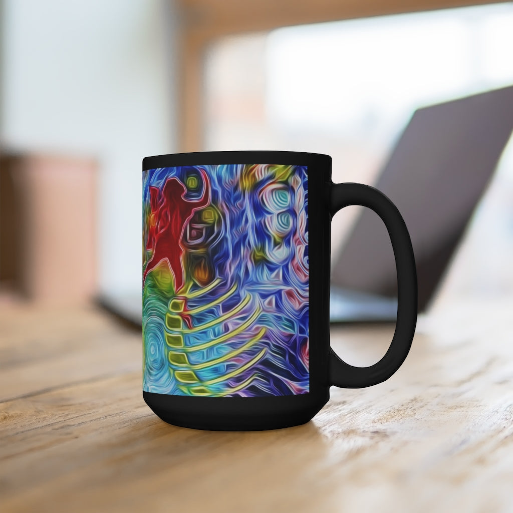The Frequency of Abundance Black Mug 15oz