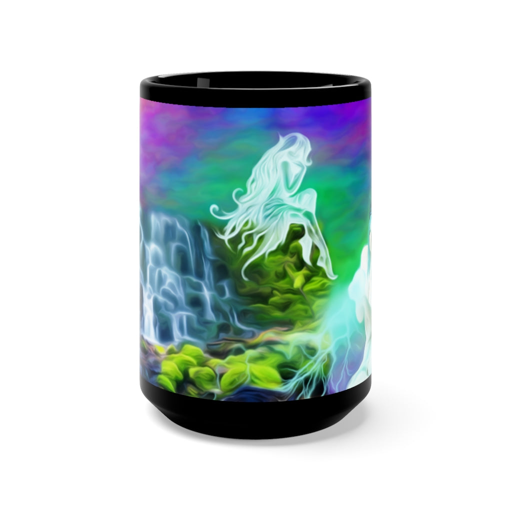 Channel every creation you make Black Mug 15oz