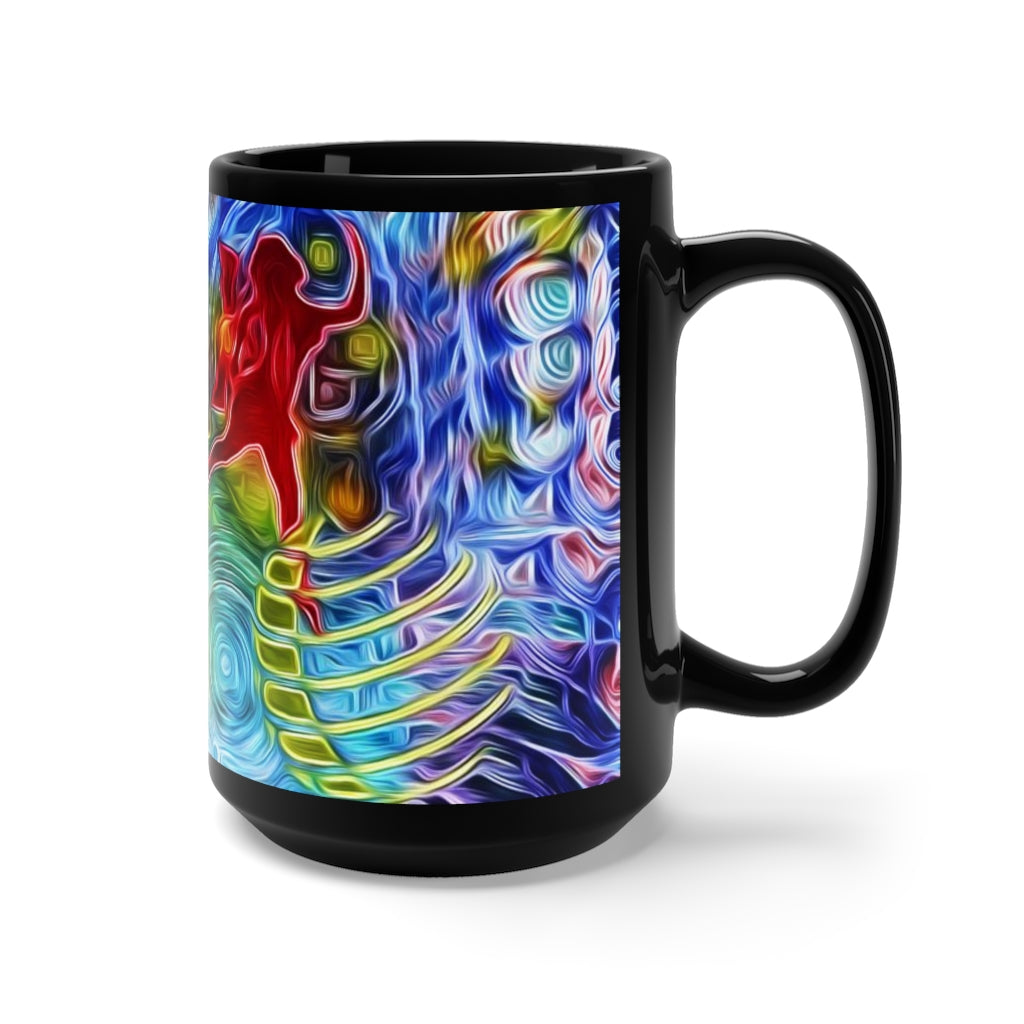 The Frequency of Abundance Black Mug 15oz