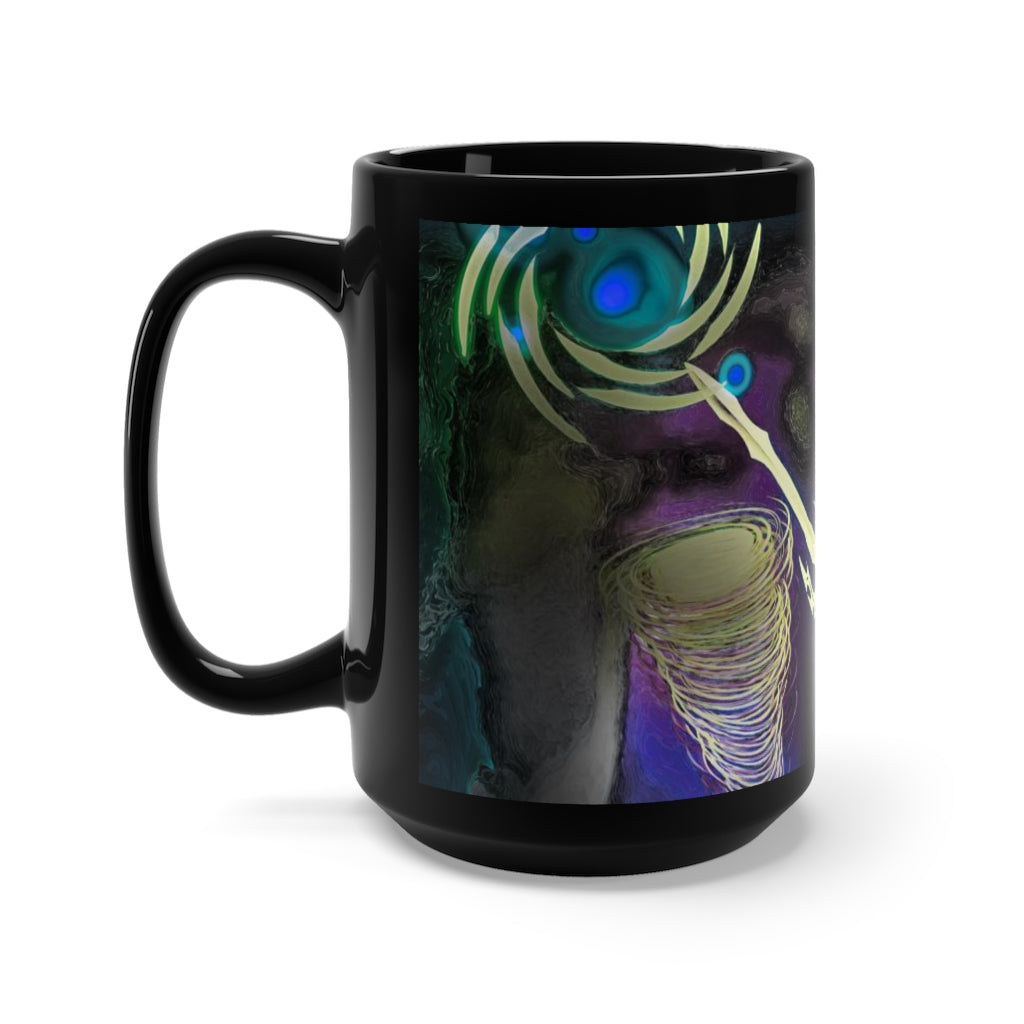 Anti Mind Control Black Mug 15oz