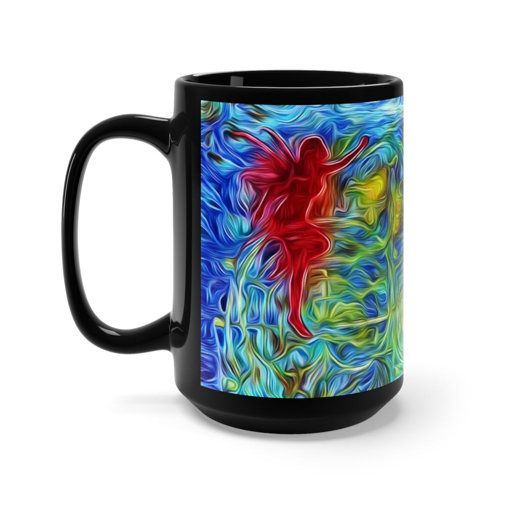 The Frequency of Abundance Black Mug 15oz