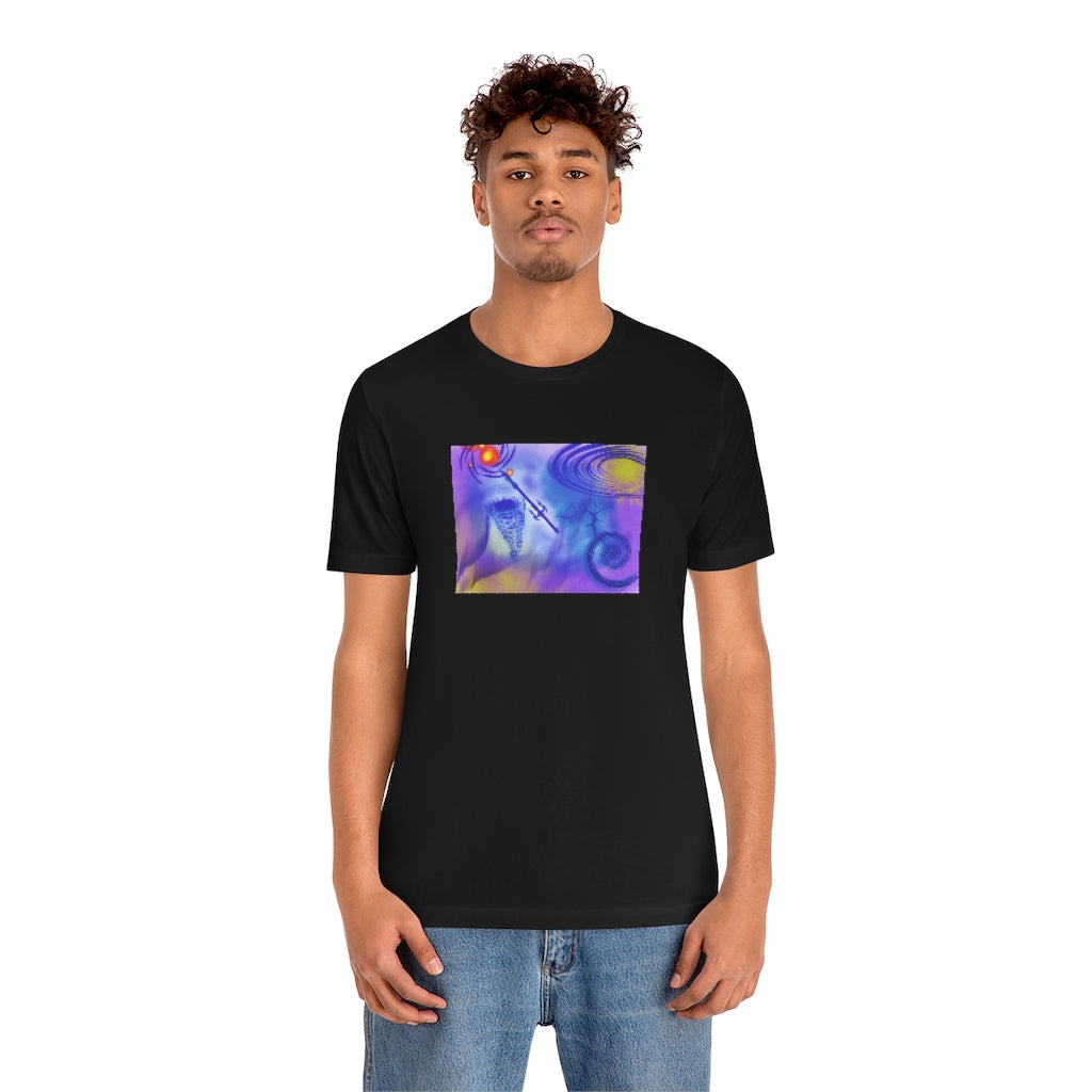 Anti Mind Control Purple Unisex Jersey Short Sleeve Tee