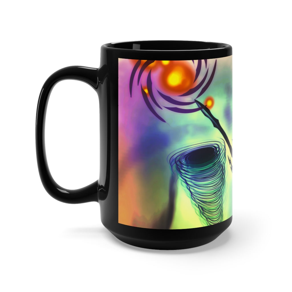 Anti Mind Control Black Mug 15oz