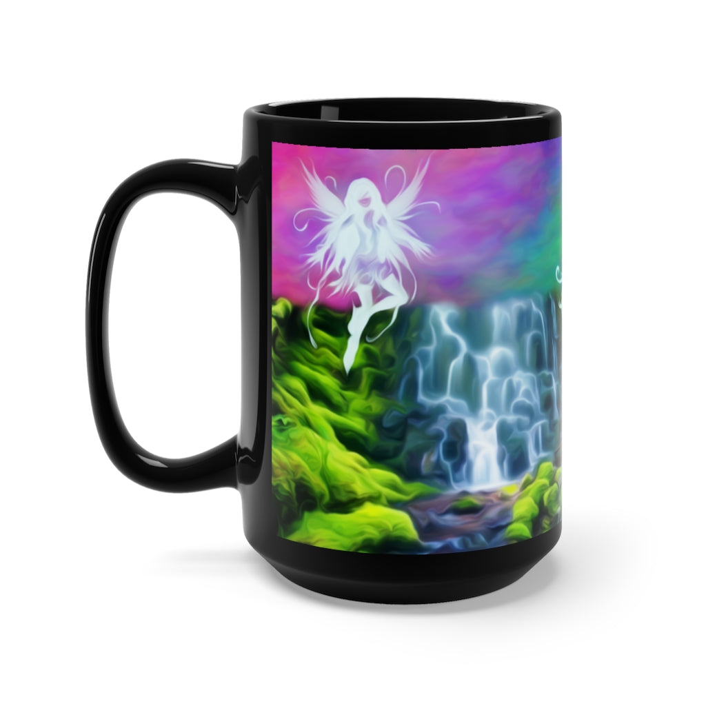 Channel every creation you make Black Mug 15oz
