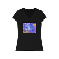 Anti Mind Control Women's Jersey Short Sleeve V-Neck Tee