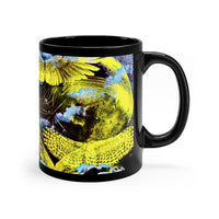 Connect with Angels 11oz Black Mug