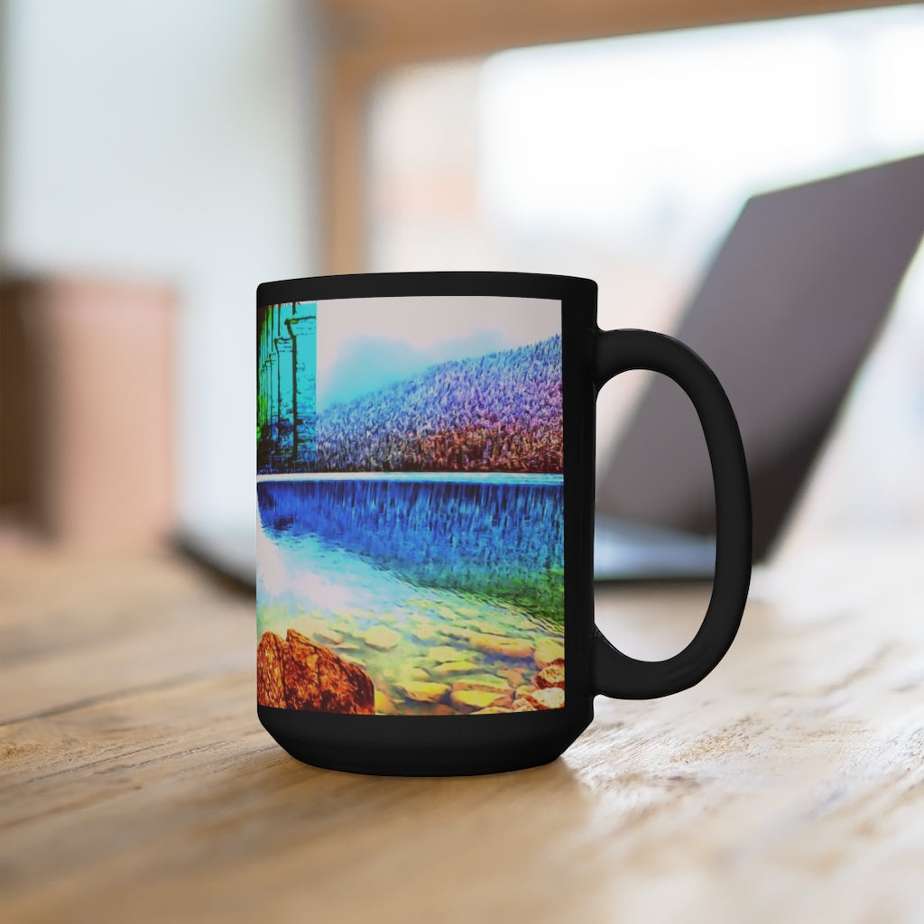 Protect your home and frequency - Black Mug 15oz