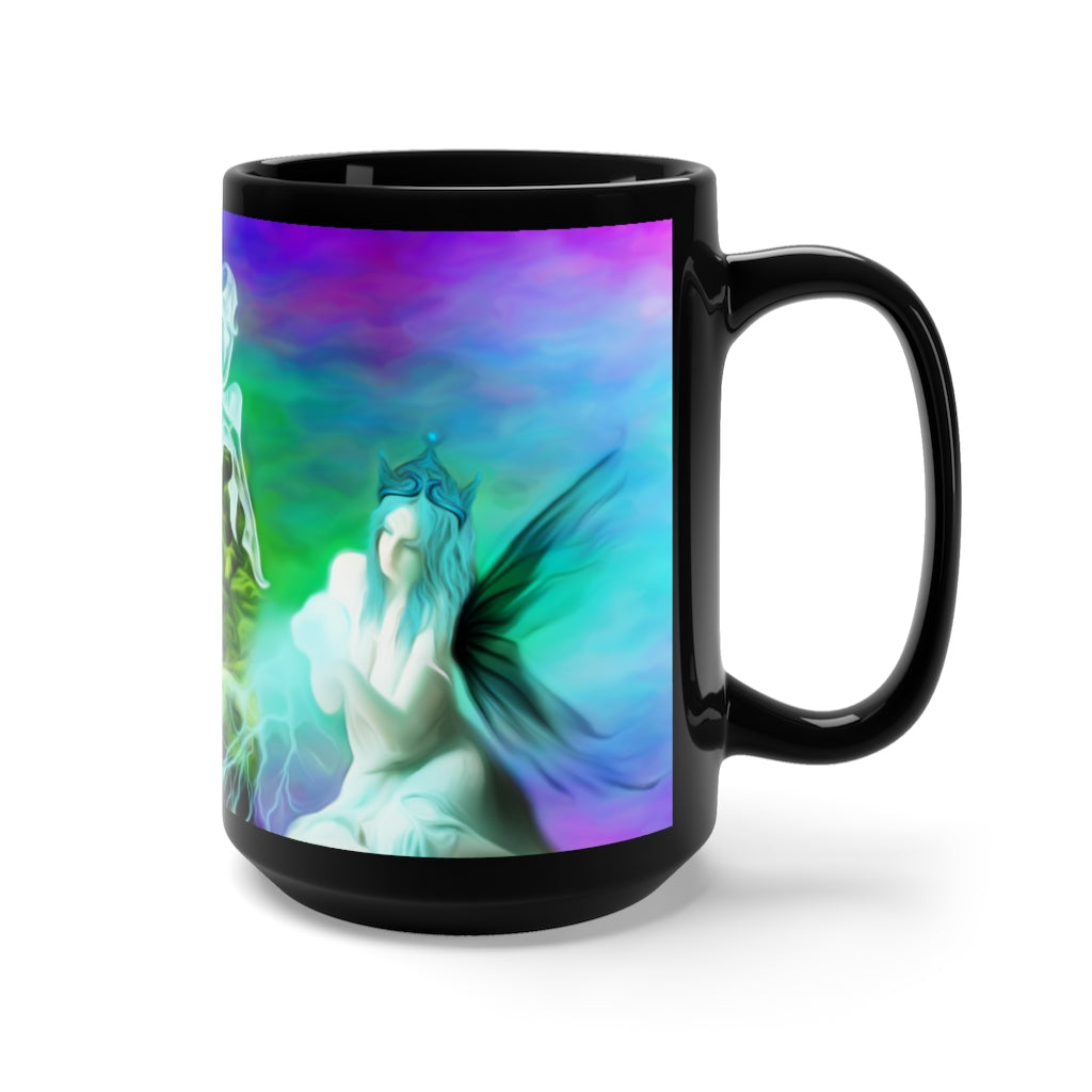 Channel every creation you make Black Mug 15oz