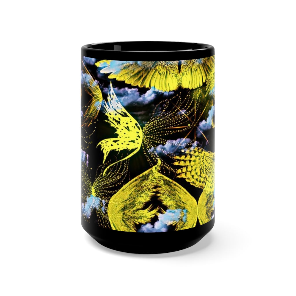 Hall of Angels Black Mug 15oz