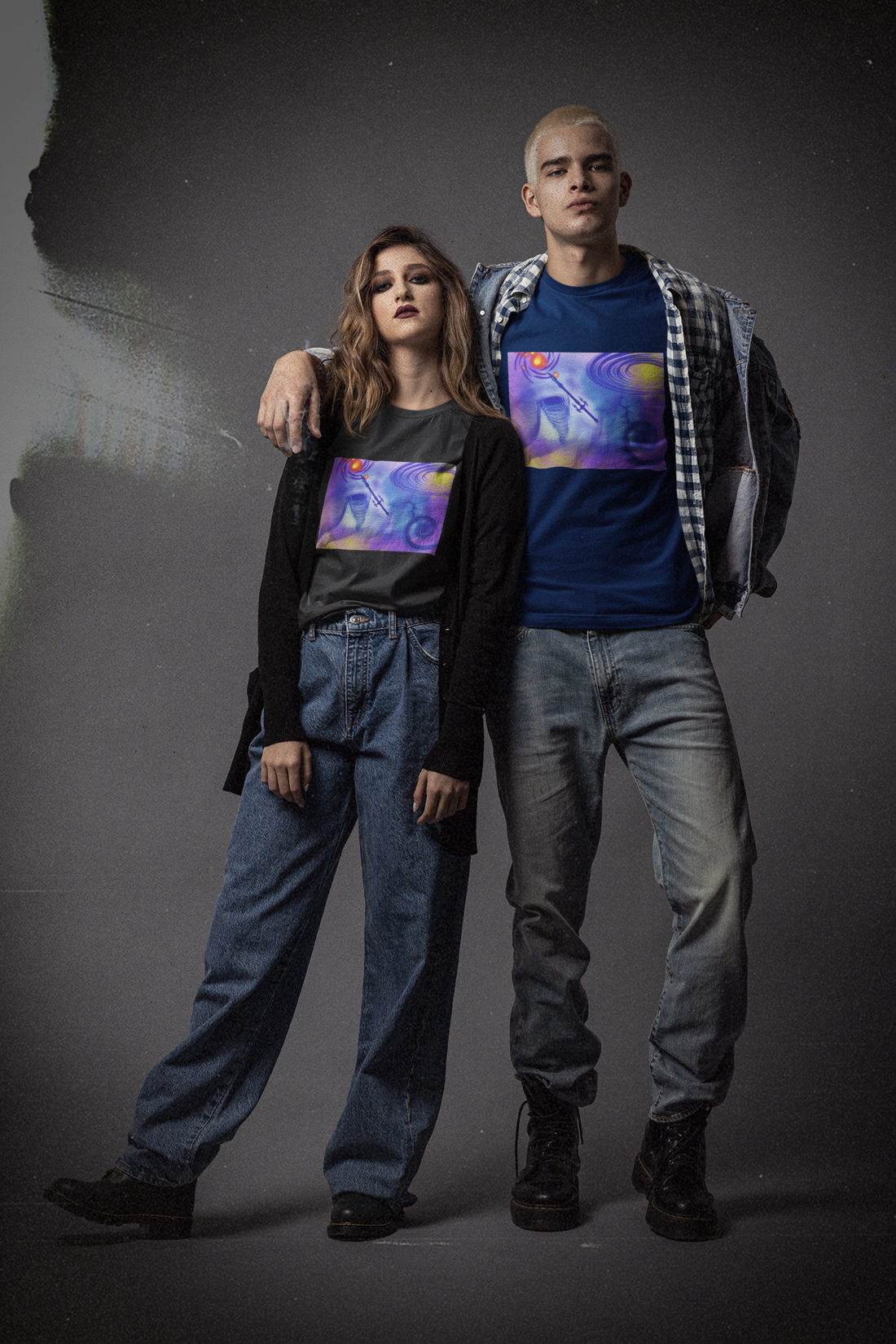 Anti Mind Control Purple Unisex Jersey Short Sleeve Tee