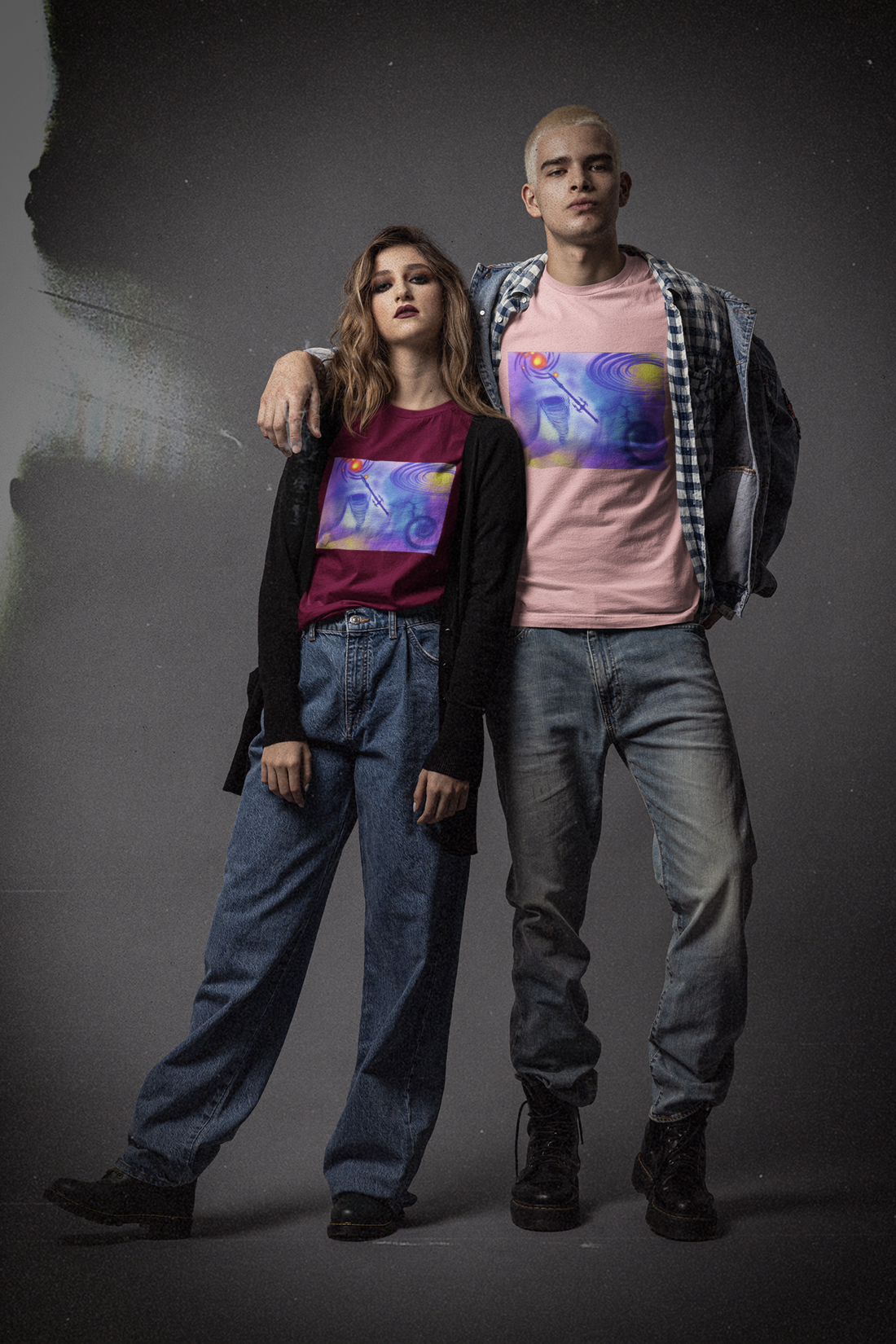 Anti Mind Control Purple Unisex Jersey Short Sleeve Tee