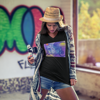 Anti Mind Control Women's Jersey Short Sleeve V-Neck Tee