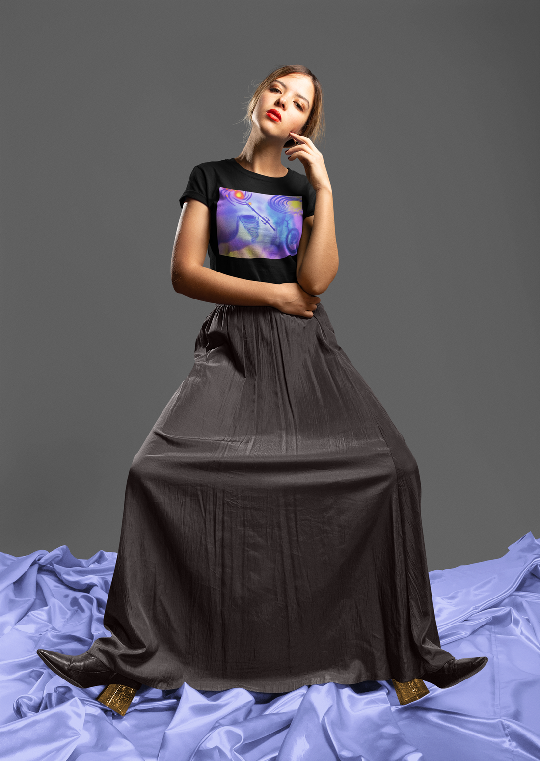 Anti Mind Control Purple Unisex Jersey Short Sleeve Tee