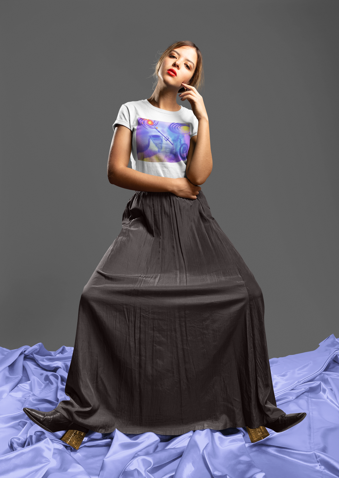 Anti Mind Control Purple Unisex Jersey Short Sleeve Tee