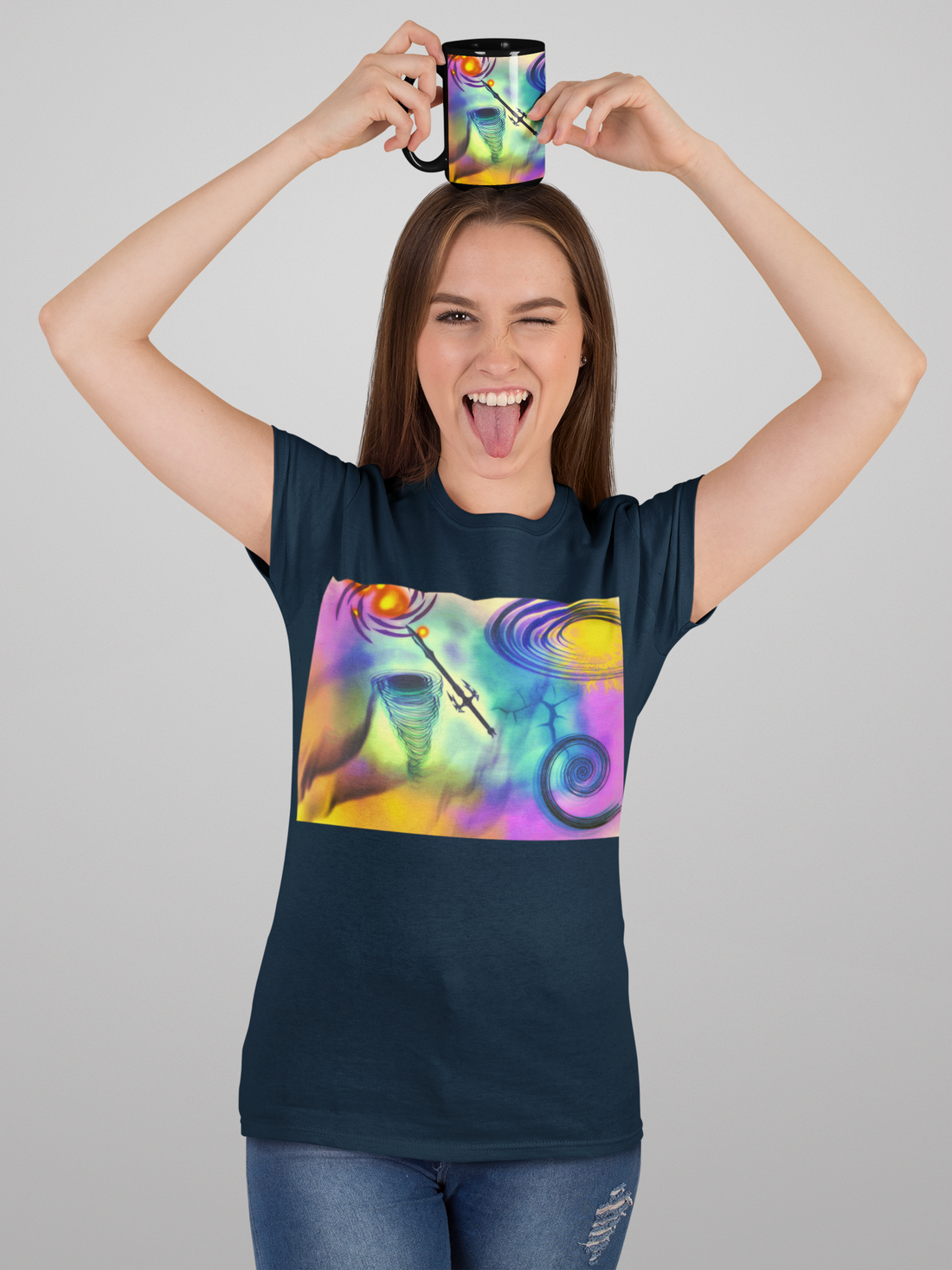 Anti Mind Control Black Mug 15oz