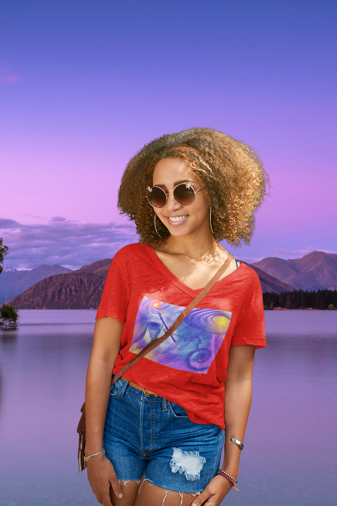 Anti Mind Control Women's Jersey Short Sleeve V-Neck Tee