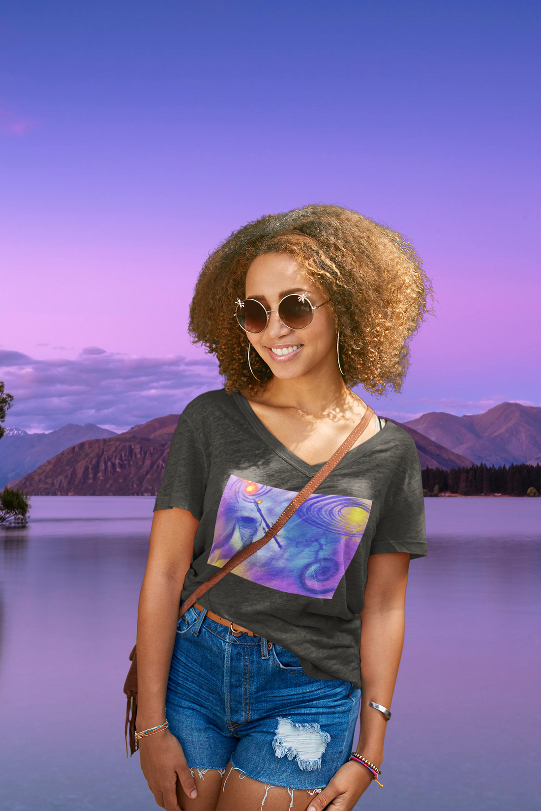 Anti Mind Control Women's Jersey Short Sleeve V-Neck Tee