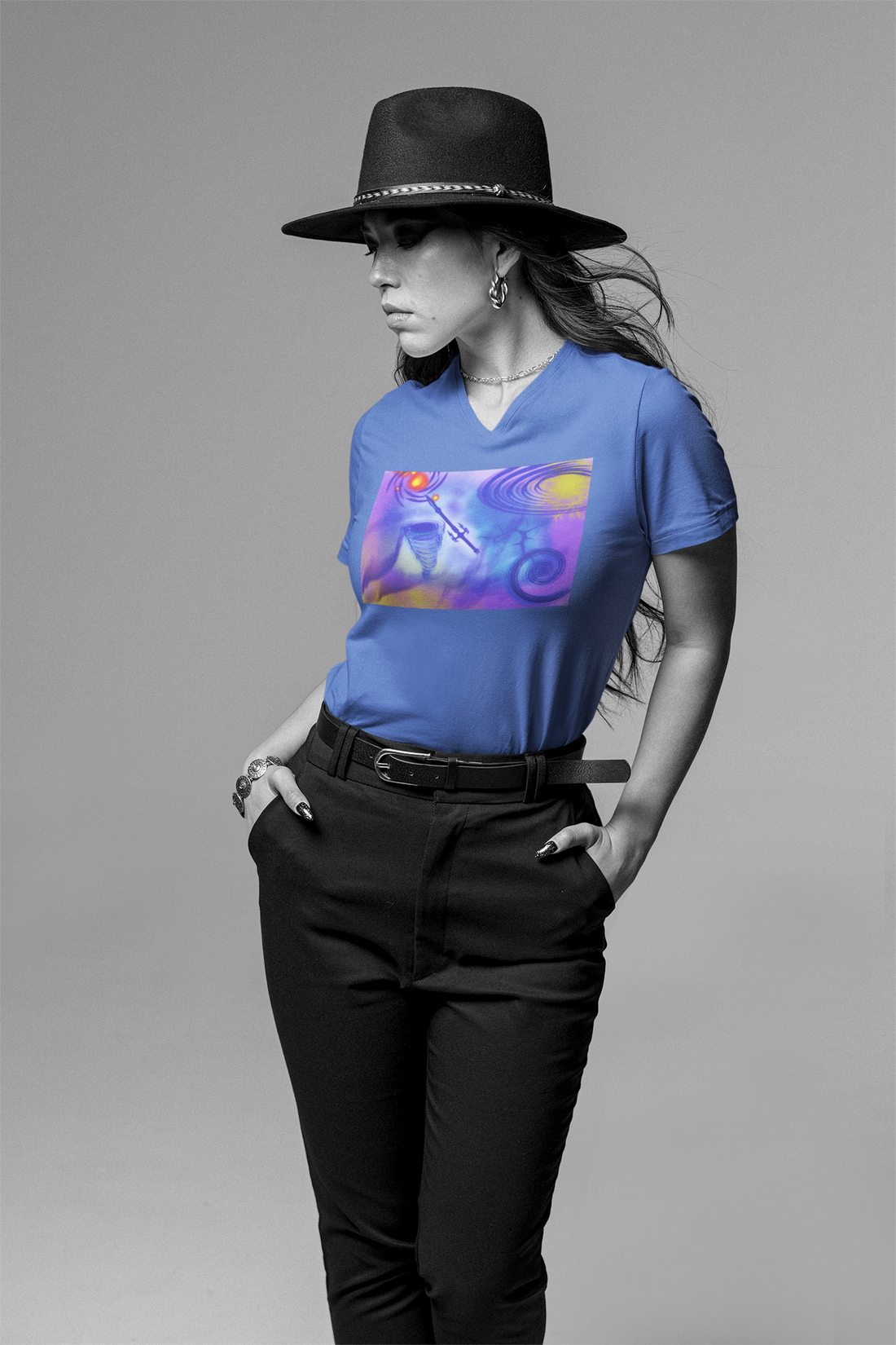 Anti Mind Control Women's Jersey Short Sleeve V-Neck Tee