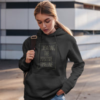 PositiveTimeline Unisex Red College Hoodie