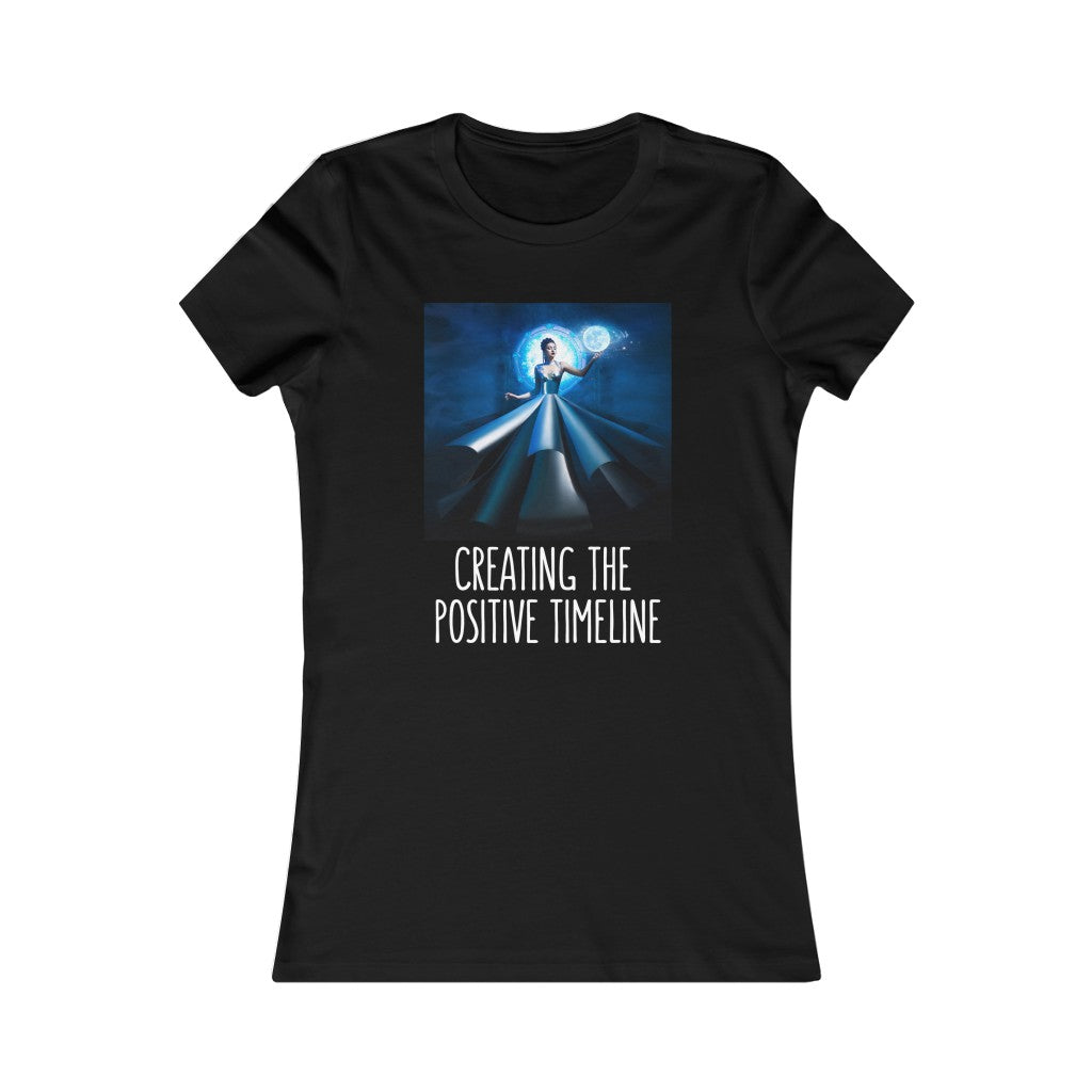 Creating The Positive Timeline Blue Women's Favorite Tee