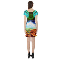 Protect your home and frequency Short Sleeve Skater Dress