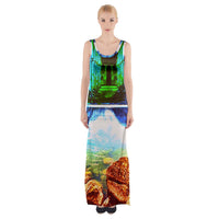 Protect your home and frequency Thigh Split Maxi Dress