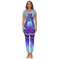 Twin Flames & Multidimensional Benefits Women's Pinafore Overalls Jumpsuit