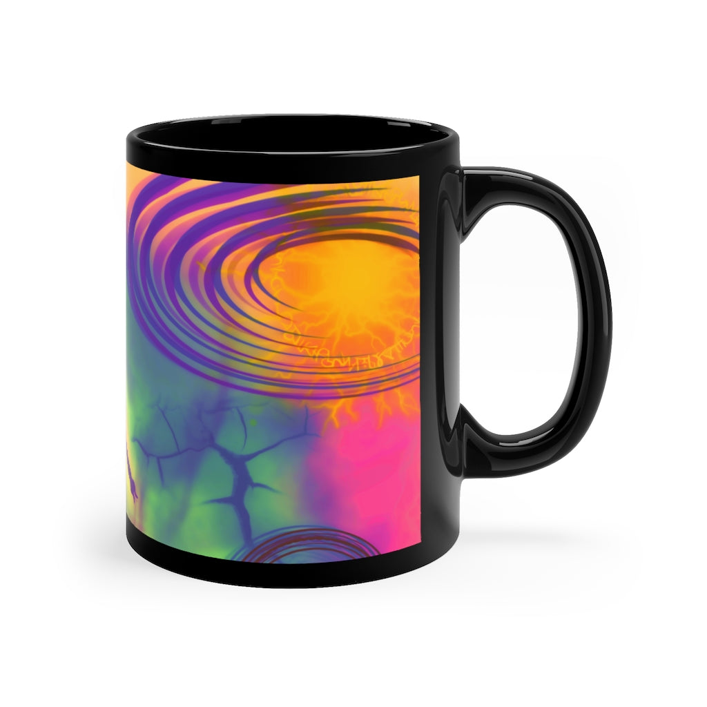 Anti Mind Control Orange 11oz Black Mug