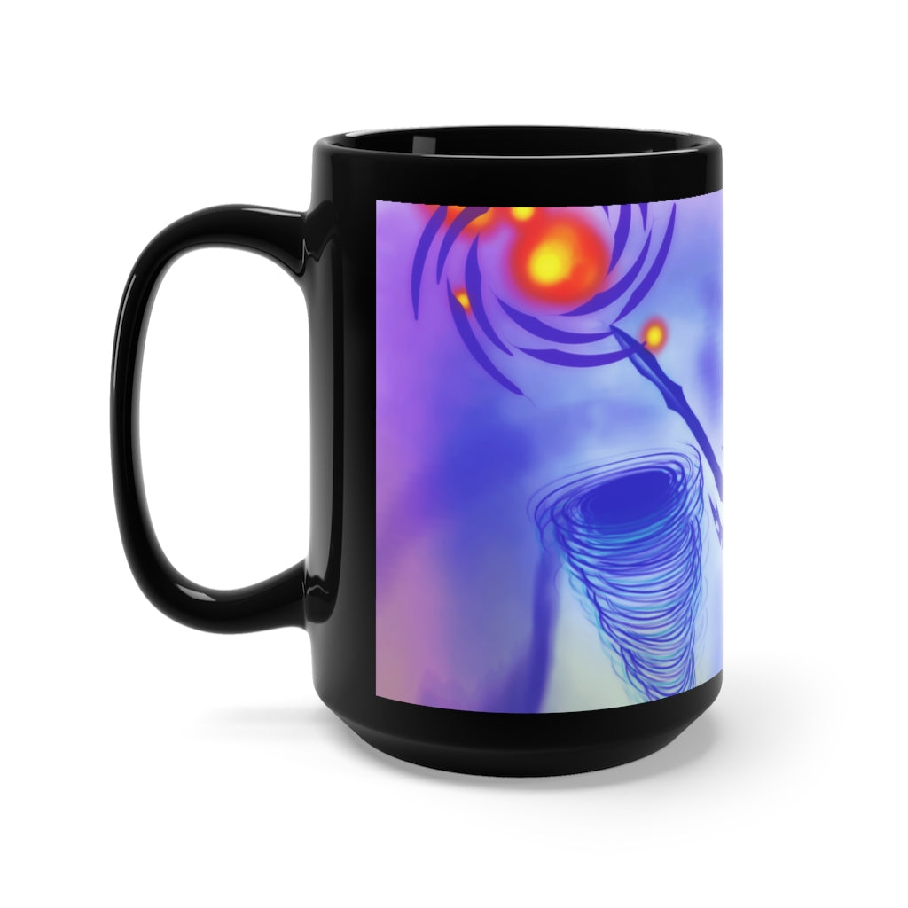 Anti Mind Control Black Mug 15oz