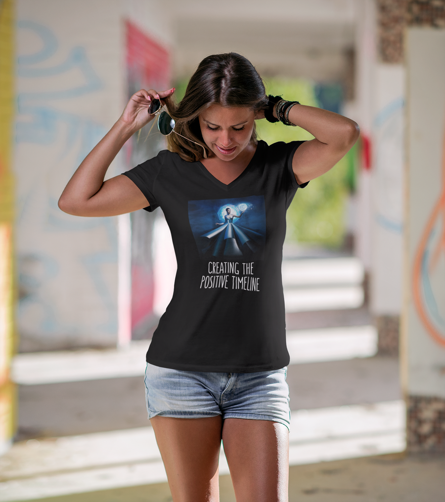 Creating The Positive Timeline Blue Women's Favorite Tee